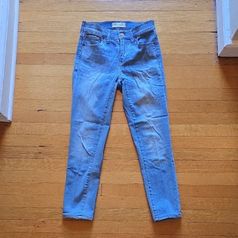 Madewell, High Riser Crop, Medium Wash, Denim, EUC, Women's 24